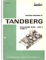 Tandberg Huldra_8 - Owners Manual